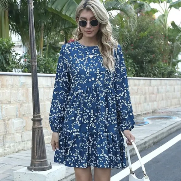 Shop Princesse Fleurie Robe Ample Fleurie Courte
