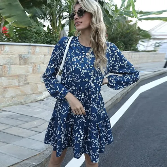 Shop Princesse Fleurie Robe Ample Fleurie Courte