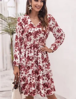 Online Princesse Fleurie Robe Blanche Fleurs Rose