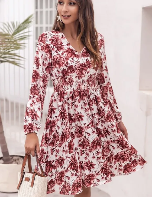 Online Princesse Fleurie Robe Blanche Fleurs Rose