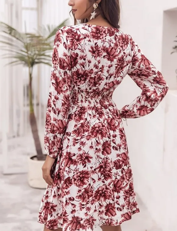 Online Princesse Fleurie Robe Blanche Fleurs Rose