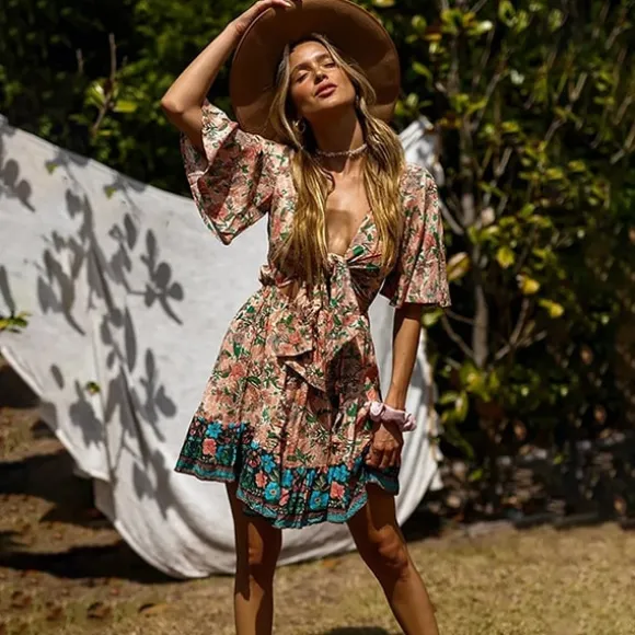 Sale Princesse Fleurie Robe Bohémienne Florale