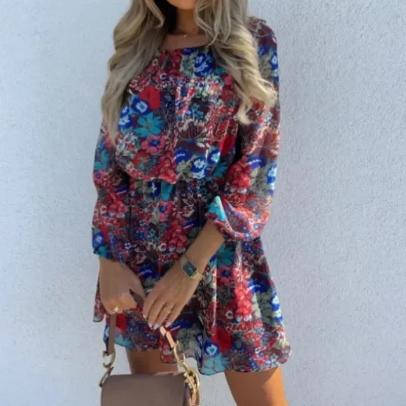 Store Princesse Fleurie Robe Courte Boho Fleurie