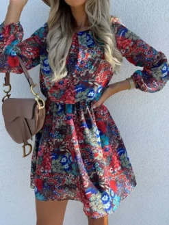 Store Princesse Fleurie Robe Courte Boho Fleurie