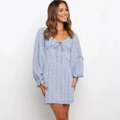 Flash Sale Princesse Fleurie Robe Courte Droite Fleurie