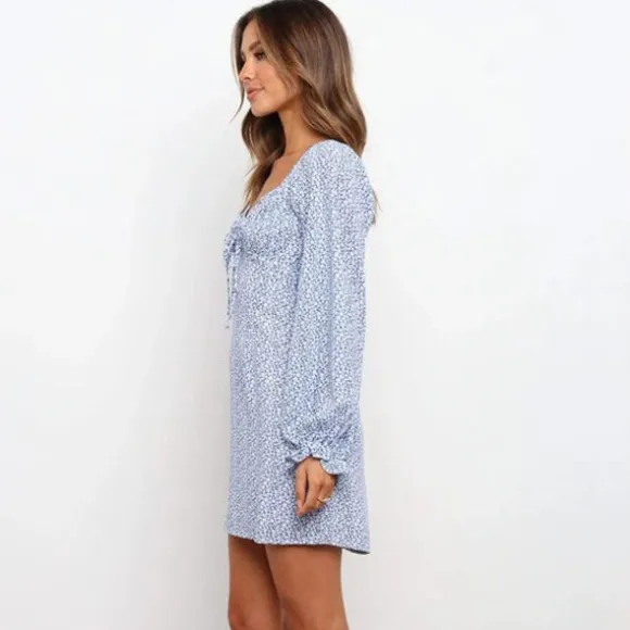 Flash Sale Princesse Fleurie Robe Courte Droite Fleurie