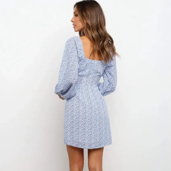 Flash Sale Princesse Fleurie Robe Courte Droite Fleurie