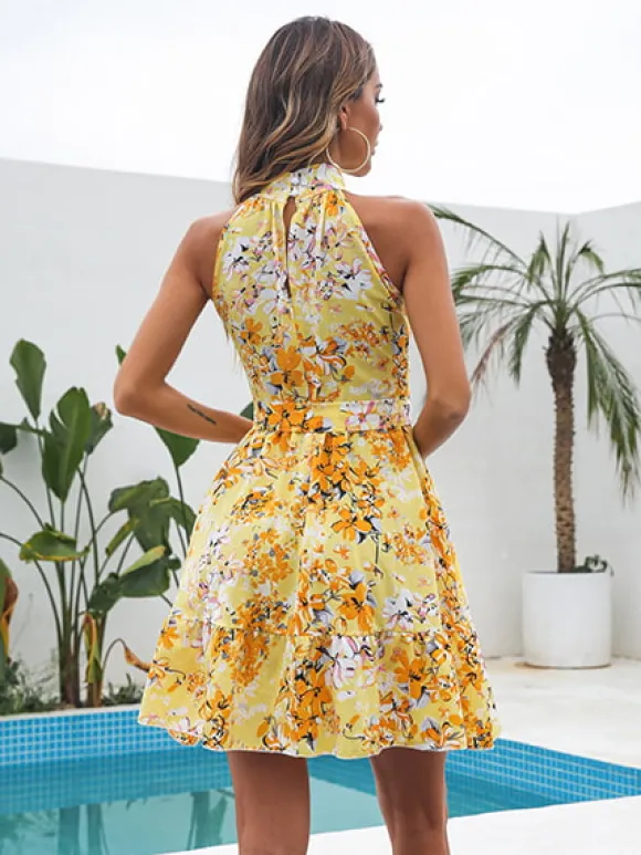 Cheap Princesse Fleurie Robe Courte Fluide Fleurie
