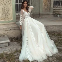 New Princesse Fleurie Robe de Mariée Bohème Fleurie