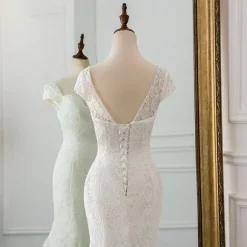 Hot Princesse Fleurie Robe de Mariée Fleurie Dos Nu