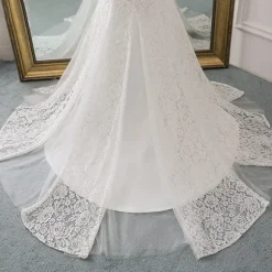 Hot Princesse Fleurie Robe de Mariée Fleurie Dos Nu