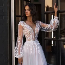 Sale Princesse Fleurie Robe de Mariée Fleurie Fluide