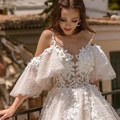 Online Princesse Fleurie Robe de Mariée Fleurie Haute Couture
