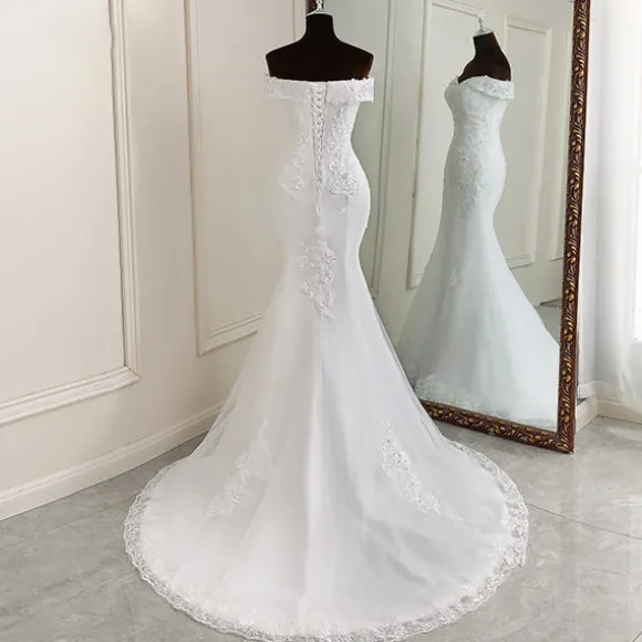 Cheap Princesse Fleurie Robe de Mariée Fleurie Sirène