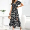 Fashion Princesse Fleurie Robe de Soirée Florale