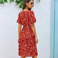 Best Sale Princesse Fleurie Robe d'Été Fleurie Courte