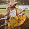 Sale Princesse Fleurie Robe Fleurie à Franges