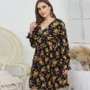 Cheap Princesse Fleurie Robe Fleurie Bohème Grande Taille