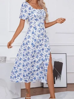 Store Princesse Fleurie Robe Fleurie Col Carré