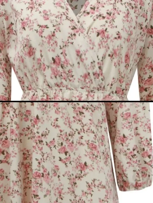 Clearance Princesse Fleurie Robe Fleurie Courte Bohème Chic