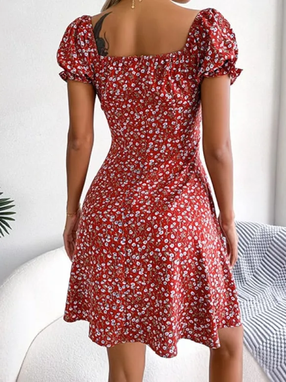 Sale Princesse Fleurie Robe Fleurie Courte Sexy