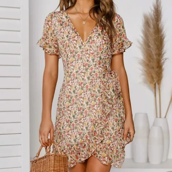 Outlet Princesse Fleurie Robe Fleurie Courte Vacance