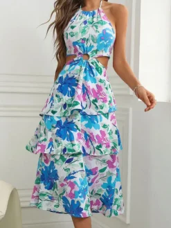 Best Princesse Fleurie Robe Fleurie Dos Croisé