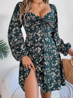 Best Princesse Fleurie Robe Fleurie Fluide Verte