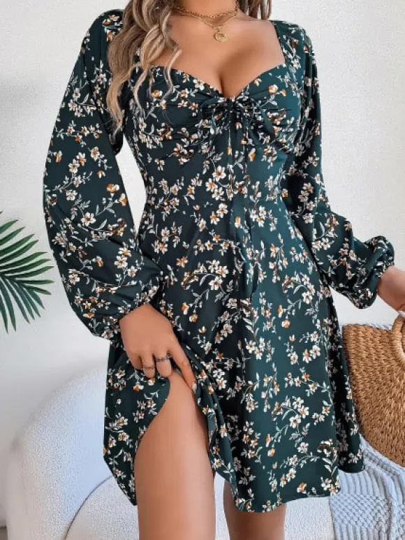 Best Princesse Fleurie Robe Fleurie Fluide Verte