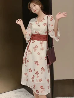 Hot Princesse Fleurie Robe Fleurie Japonaise