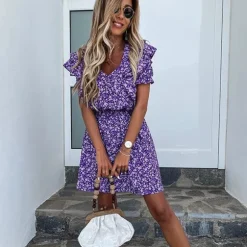 Clearance Princesse Fleurie Robe Fleurie Lilas