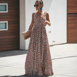 Best Sale Princesse Fleurie Robe Fleurie Longue Bohème Été