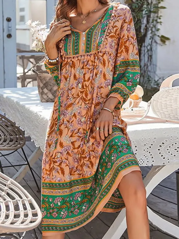 Flash Sale Princesse Fleurie Robe Fleurie Longue Hippie