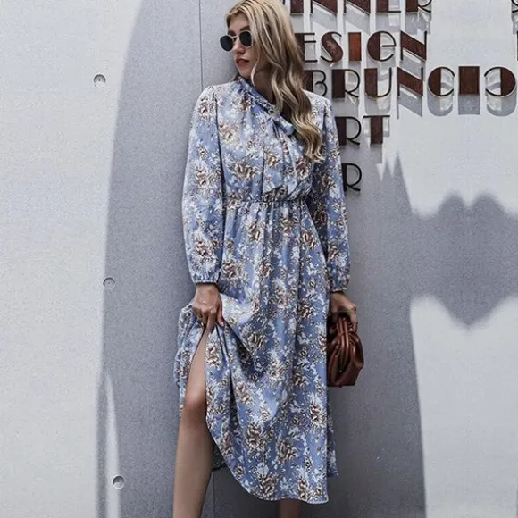 Sale Princesse Fleurie Robe Fleurie Manches Bouffantes
