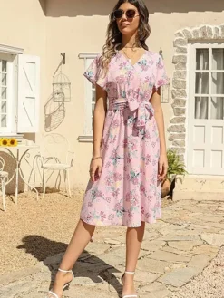 Cheap Princesse Fleurie Robe Fleurie Mariage Champêtre