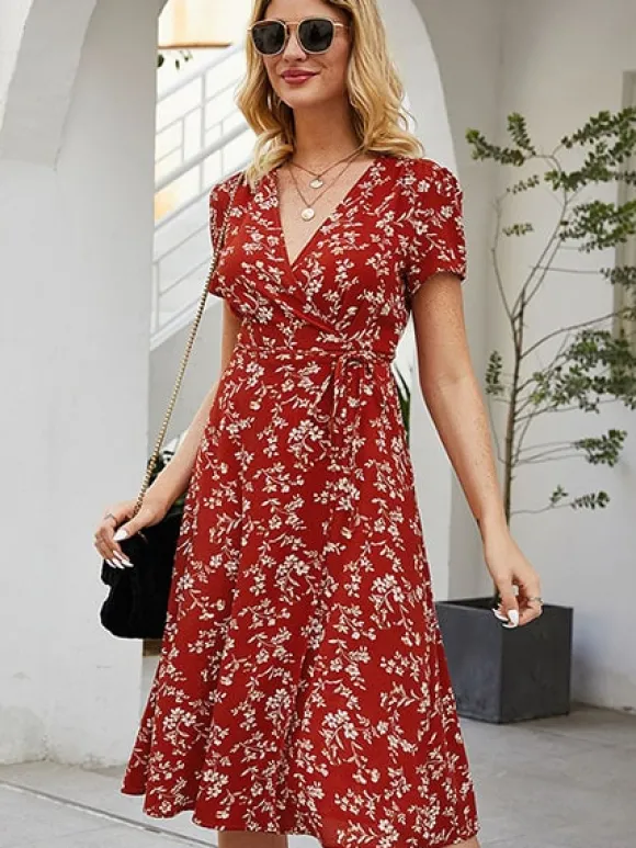 Outlet Princesse Fleurie Robe Fleurie Midi Chic