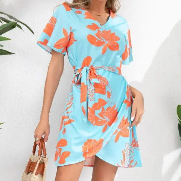 Online Princesse Fleurie Robe Fleurie Naturelle