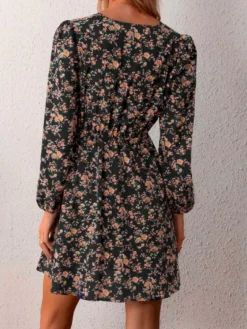 Cheap Princesse Fleurie Robe Fleurie Noire Courte