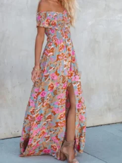 Store Princesse Fleurie Robe Fleurie Épaules Dénudées