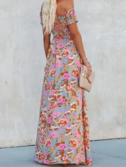Store Princesse Fleurie Robe Fleurie Épaules Dénudées