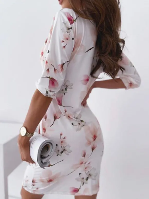 Cheap Princesse Fleurie Robe Fleurie Près du Corps