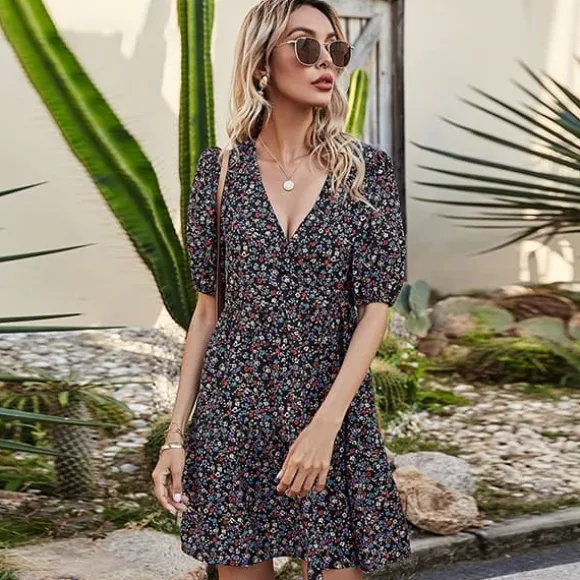Outlet Princesse Fleurie Robe Fleurie Style Rock