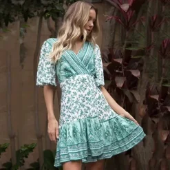 Shop Princesse Fleurie Robe Folk Fleurie