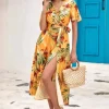 Cheap Princesse Fleurie Robe Jaune Fleurie