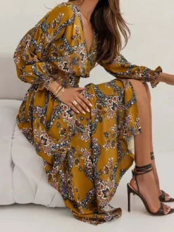 Store Princesse Fleurie Robe Longue Fleurie Automne