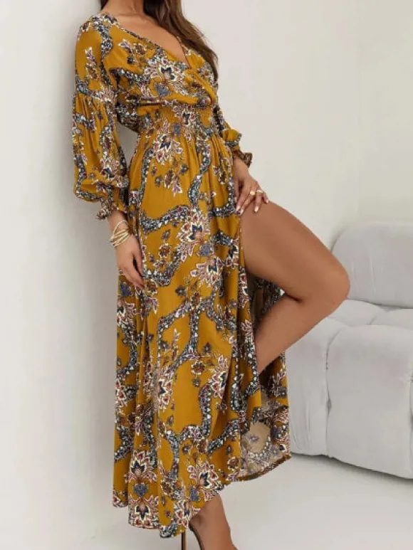 Store Princesse Fleurie Robe Longue Fleurie Automne