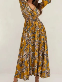 Store Princesse Fleurie Robe Longue Fleurie Automne