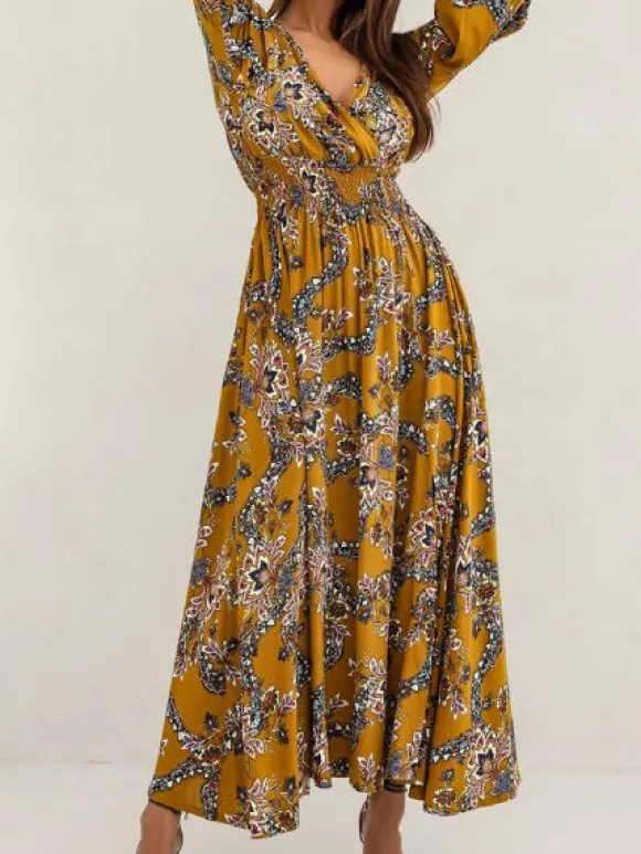 Store Princesse Fleurie Robe Longue Fleurie Automne