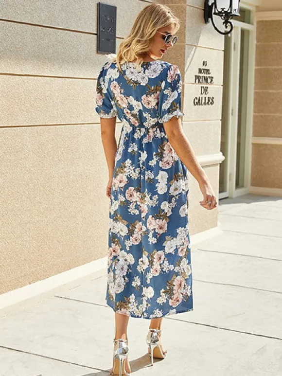 Hot Princesse Fleurie Robe Longue Fleurie Cérémonie