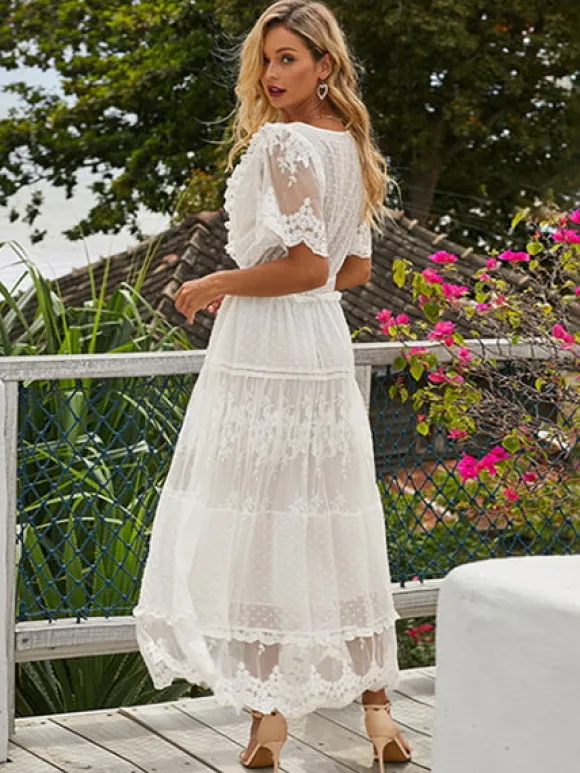 Best Princesse Fleurie Robe Longue Fleurie Dentelle
